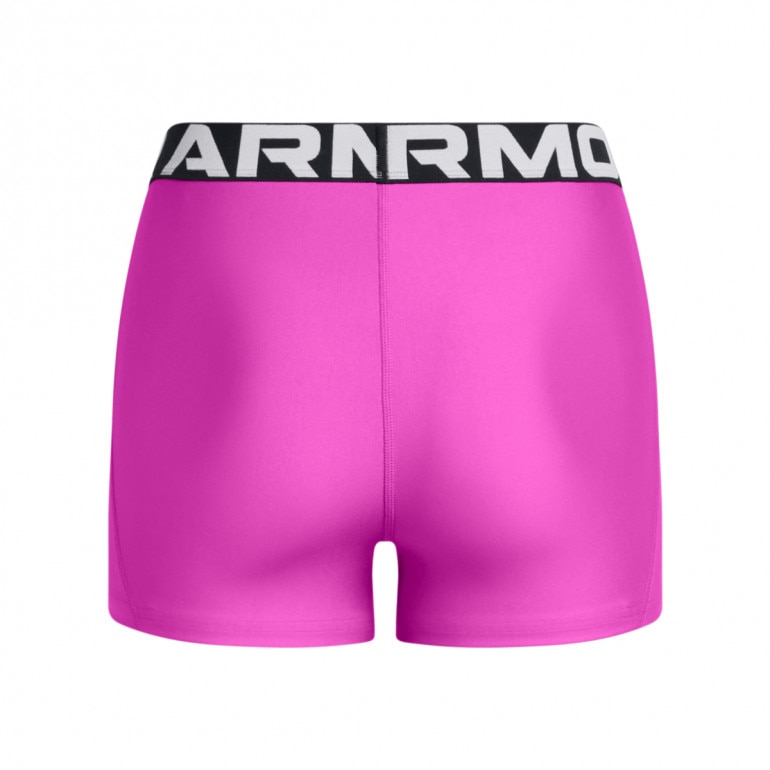 Damskie legginsy krótkie treningowe Under Armour UA Hg Authentics Shorty  - różowe