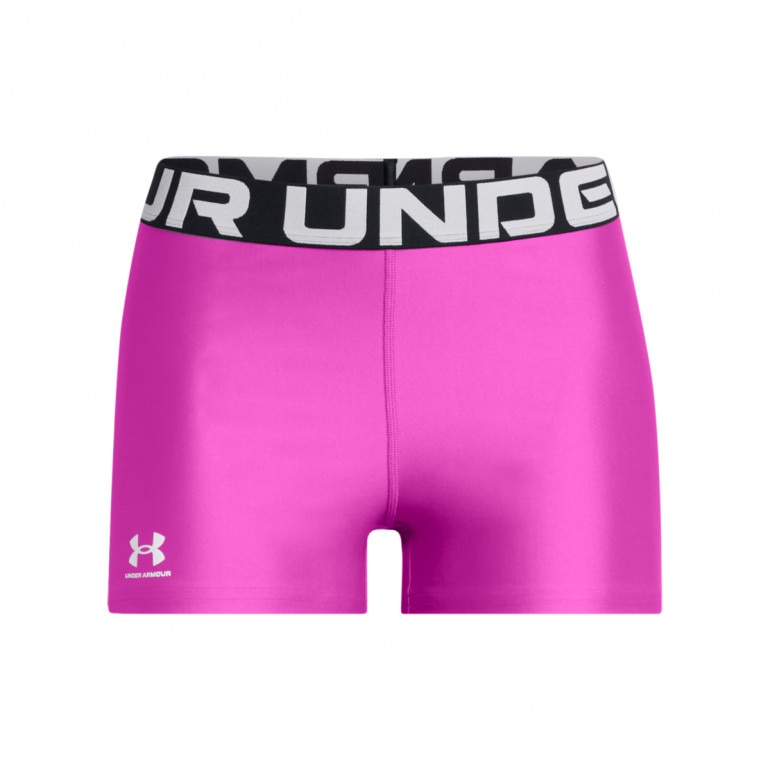 Damskie legginsy krótkie treningowe Under Armour UA Hg Authentics Shorty  - różowe