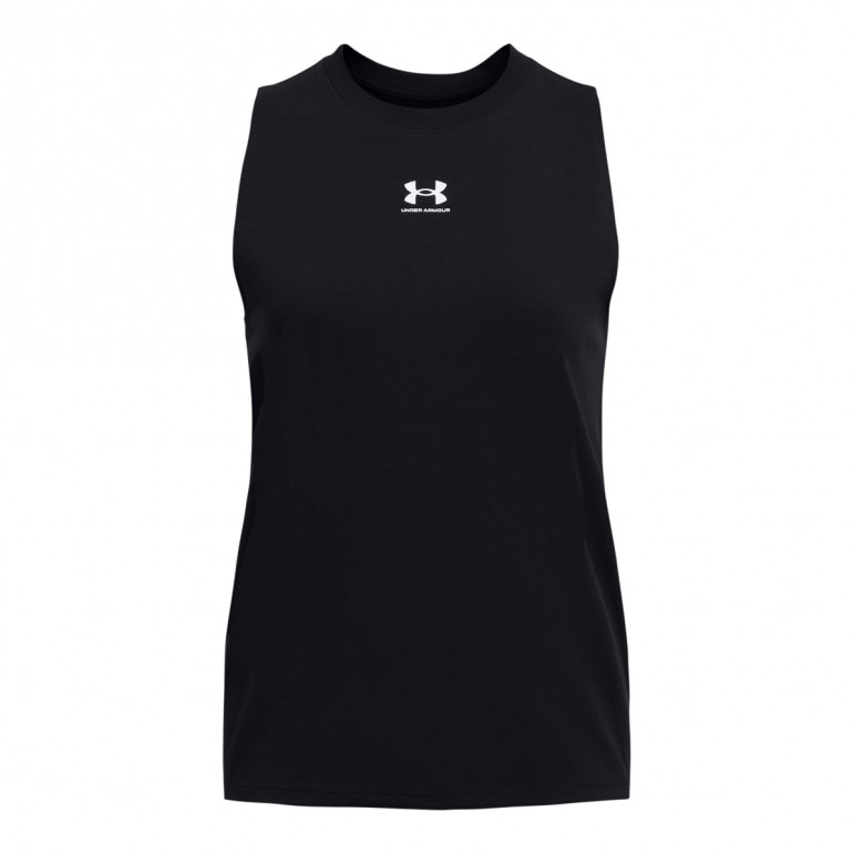 Damski top z nadrukiem Under Armour UA Rival Muscle Tank - czarny