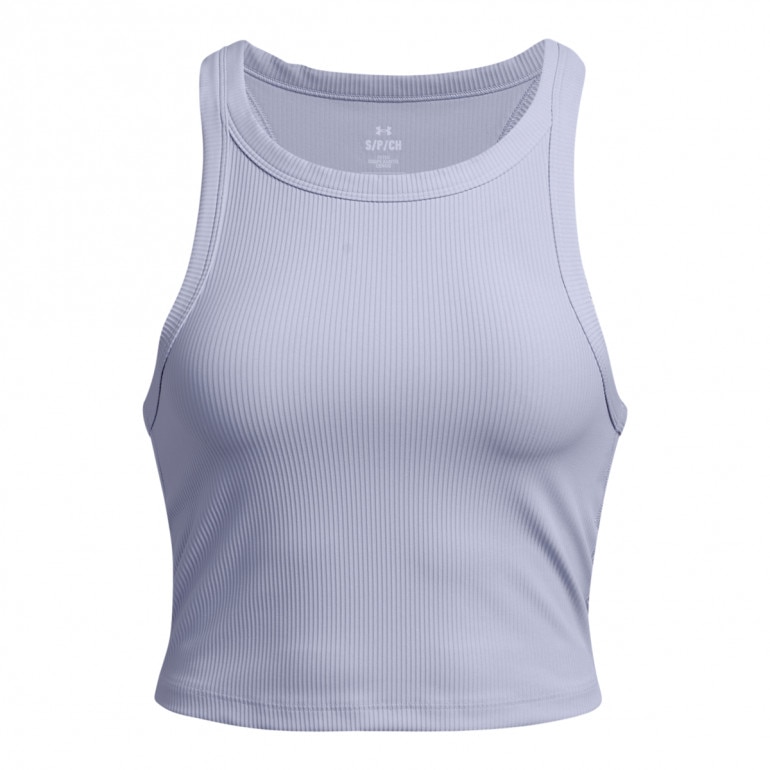 Damski top treningowy Under Armour Meridian Rib Crop Tank - fioletowy 