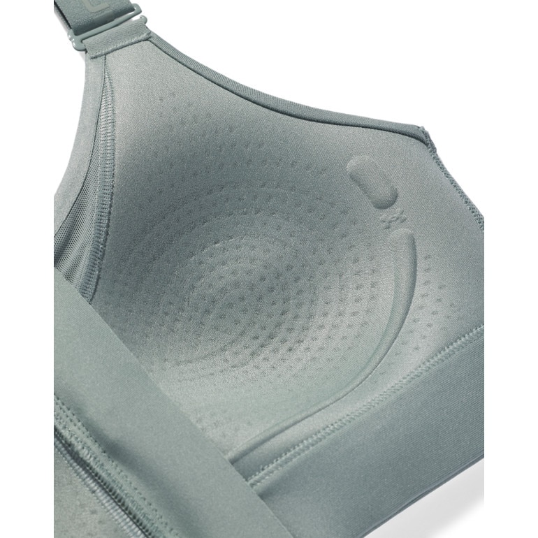 Biustonosz treningowy Under Armour UA Infinity High Zip 2.0 Bra - zielony