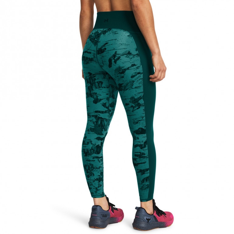 Damskie legginsy treningowe Under Armour Project Rock LG Ankl Pt Lg - zielone