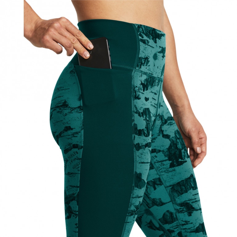 Damskie legginsy treningowe Under Armour Project Rock LG Ankl Pt Lg - zielone