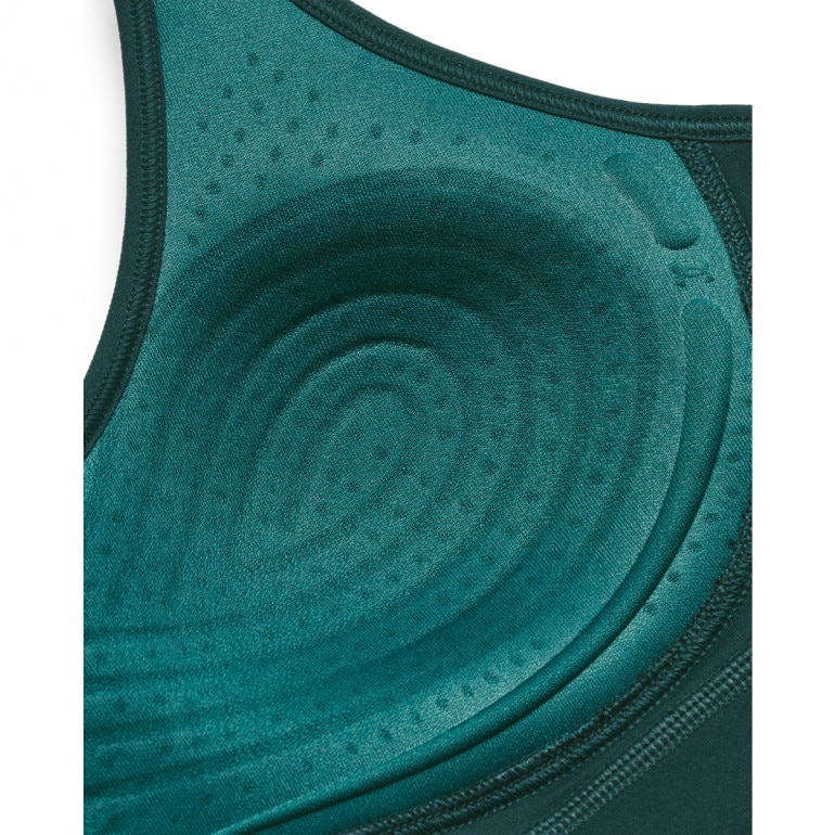 Biustonosz treningowy Under Armour Project Rock LG LL Infty Bra Pt - zielony