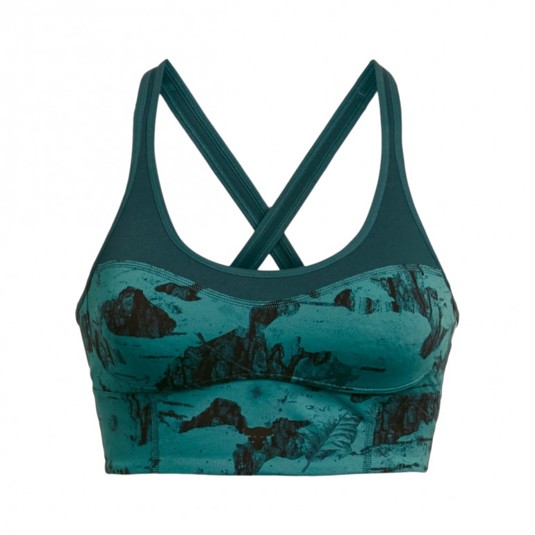Biustonosz treningowy Under Armour Project Rock LG LL Infty Bra Pt - zielony