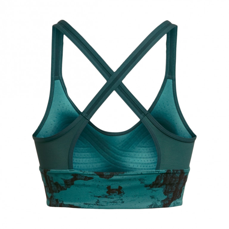 Biustonosz treningowy Under Armour Project Rock LG LL Infty Bra Pt - zielony