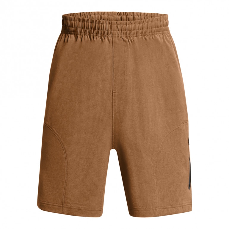 Męskie spodenki treningowe Under Armour UA Unstoppable Vented Short - brązowe