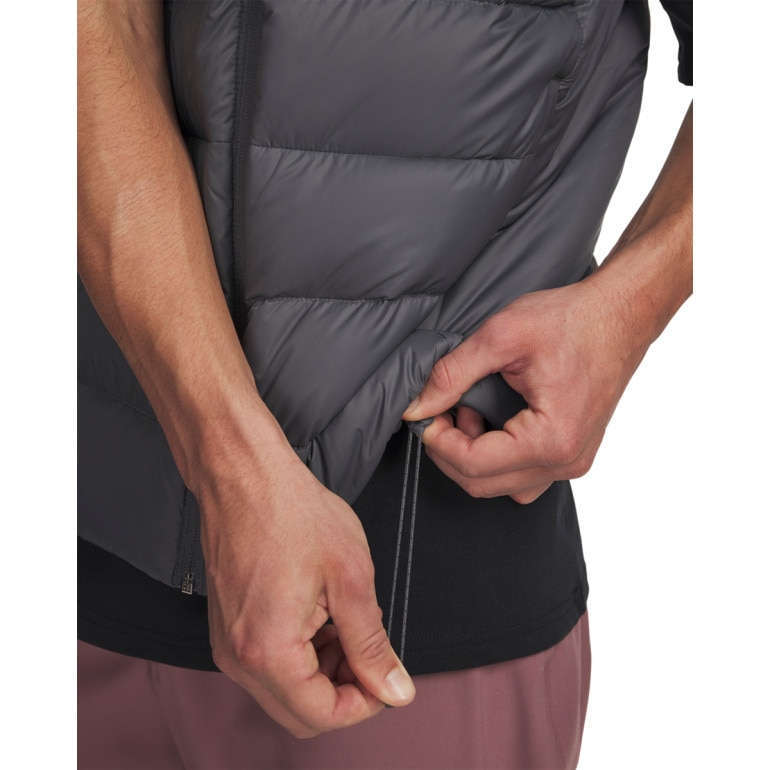 Męski bezrękawnik z puchem naturalnym Under Armour Legend Down Vest - szary