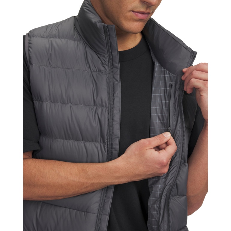 Męski bezrękawnik z puchem naturalnym Under Armour Legend Down Vest - szary