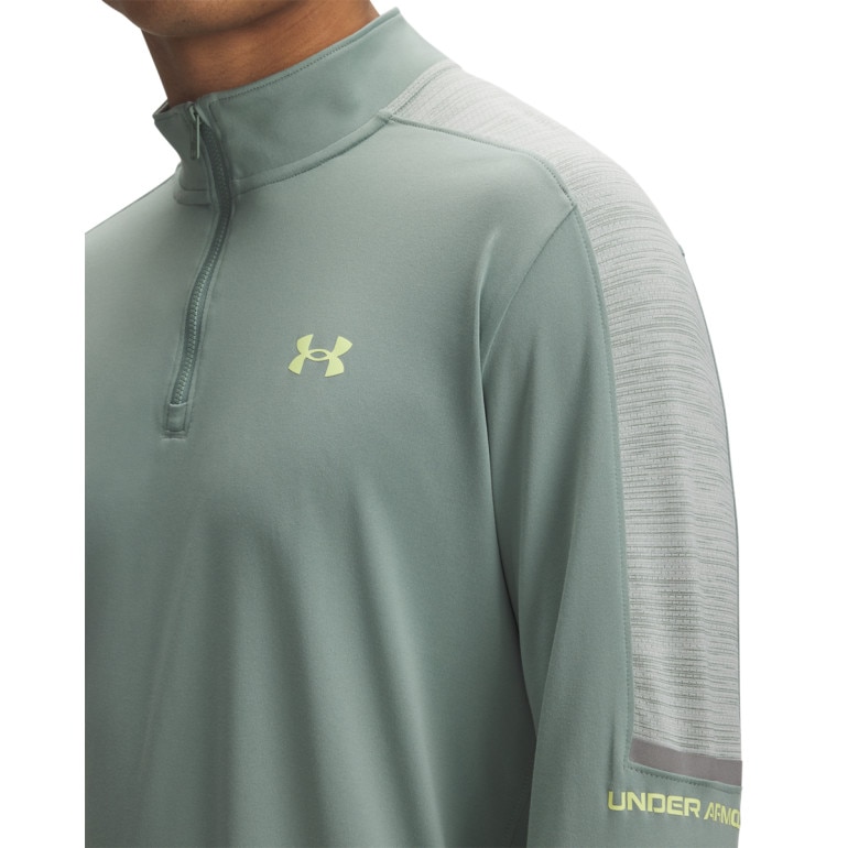 Męski longsleeve treningowy Under Armour UA Tech Utility 1/4 Zip - zielony