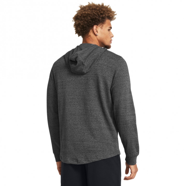 Męska bluza dresowa nierozpinana z kapturem Under Armour UA Rival Terry Graphic Hood - szara
