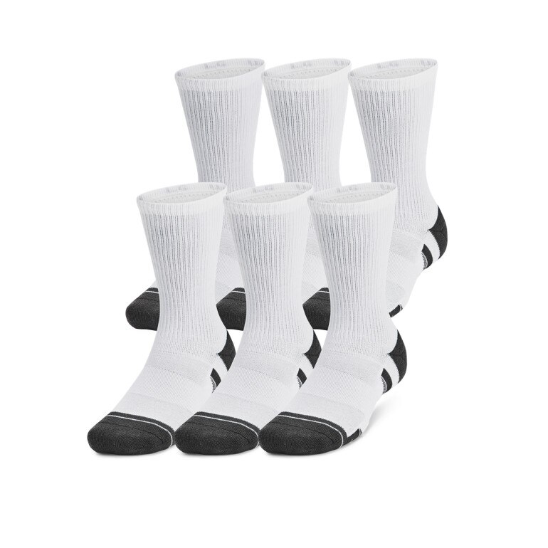 Skarpetki treningowe uniseks (6-pack) Under Armour UA Perf Tech 6pk Crew - białe