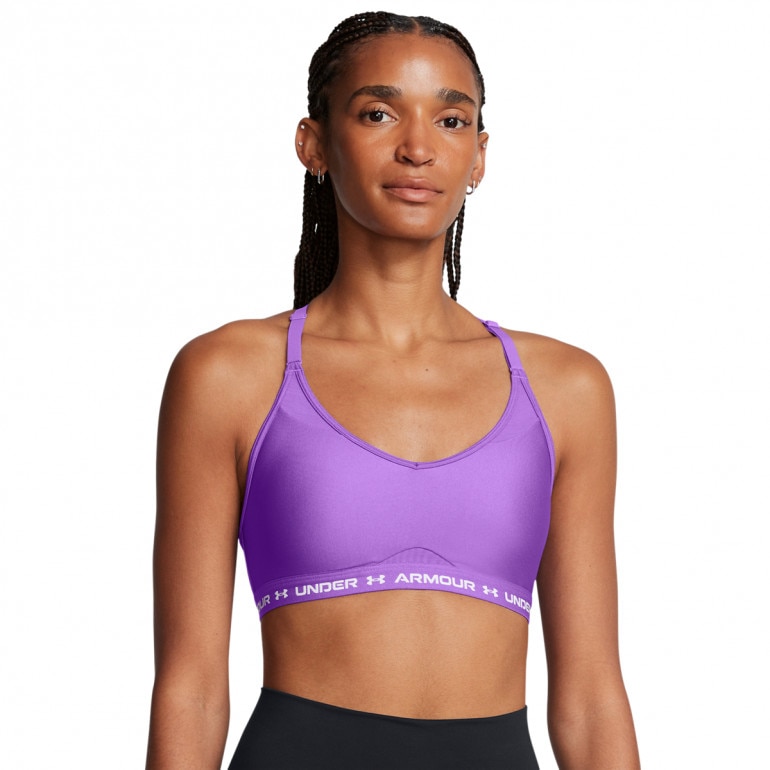 Biustonosz treningowy Under Armour UA Crossback Low Bra - fioletowy