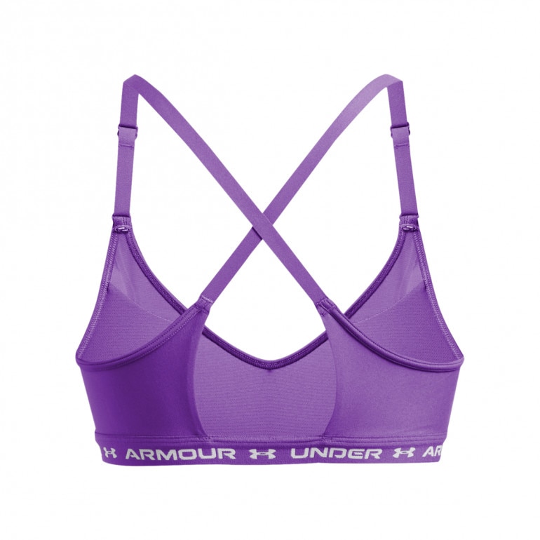 Biustonosz treningowy Under Armour UA Crossback Low Bra - fioletowy