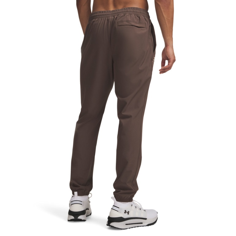 Męskie spodnie treningowe Under Armour UA Vibe Woven Pants - brązowe