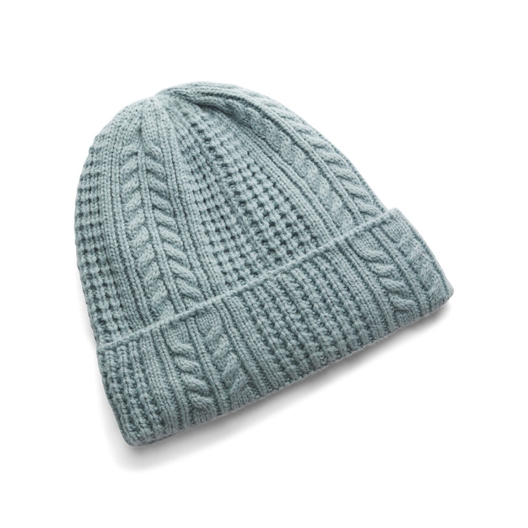 Damska czapka zimowa Under Armour W Halftime Cable Knit Beanie - zielona