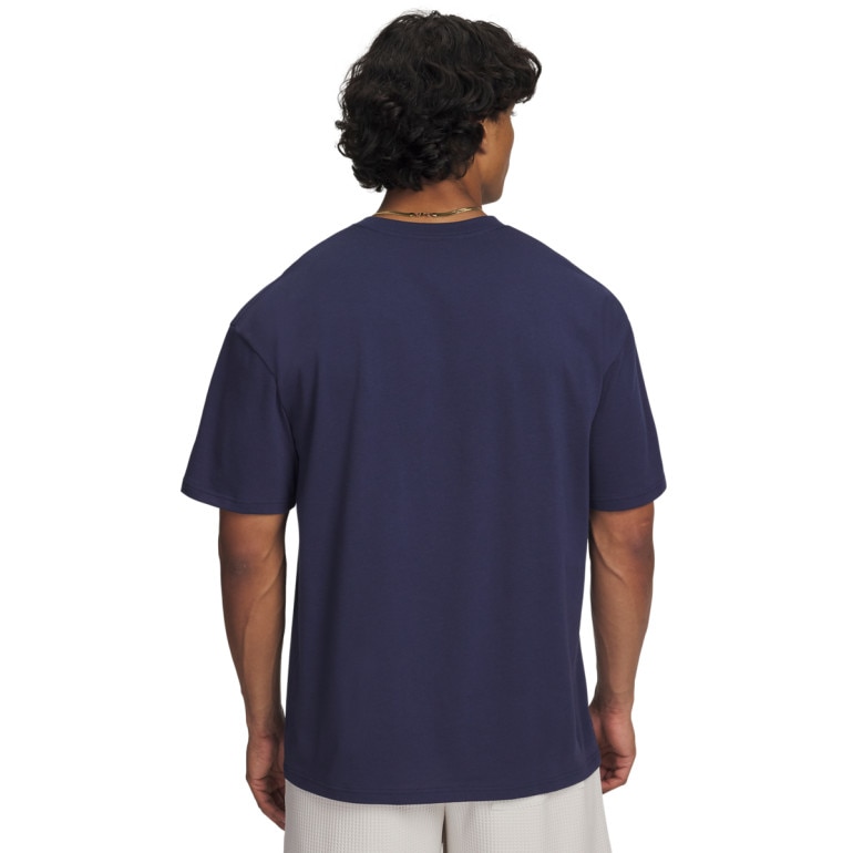 Męski t-shirt z nadrukiem Under Armour UA M Hw Os Branded Ss - granatowy