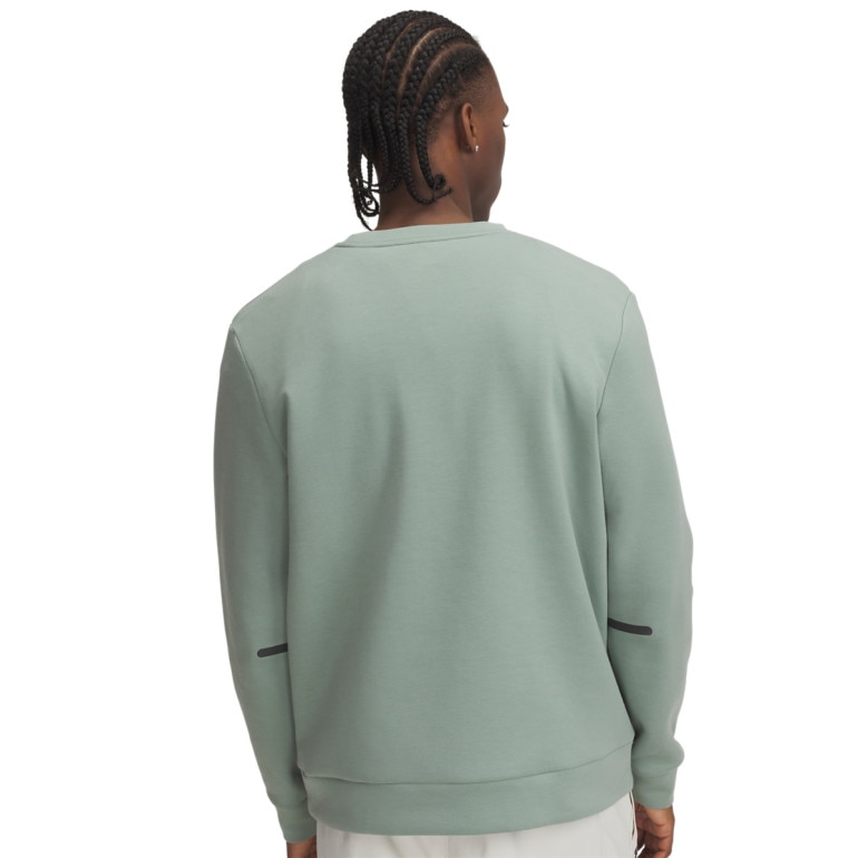 Męska bluza dresowa nierozpinana bez kaptura Under Armour UA Unstoppable Flc Crew Eu - zielona