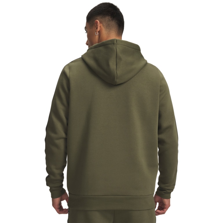 Męska bluza dresowa nierozpinana z kapturem Under Armour UA Icon Fleece Hd Taping - khaki