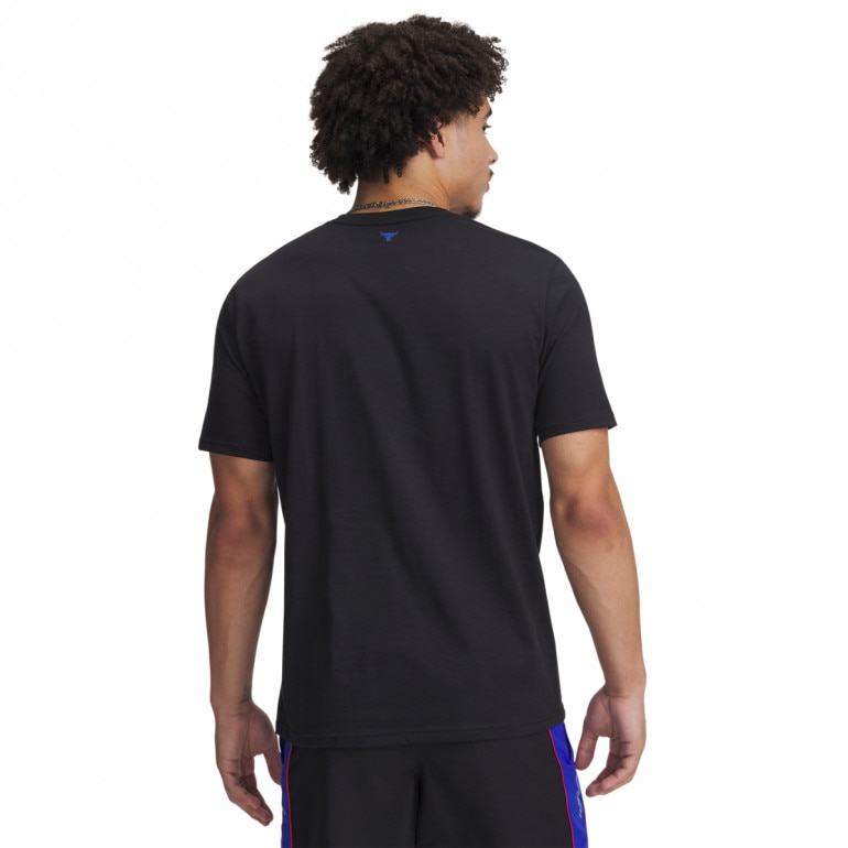 Męski t-shirt z nadrukiem Under Armour Project Rock Iron Paradise - czarny 
