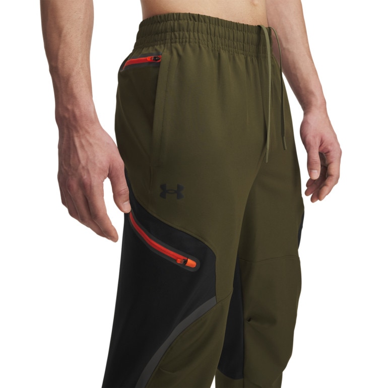 Męskie spodnie treningowe cargo UA Unstoppable Cargo Pant - khaki