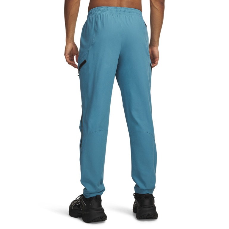 Męskie spodnie treningowe cargo UA Unstoppable Cargo Pant - niebieskie
