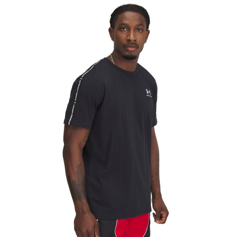 Męski t-shirt Under Armour UA Icon HWT Tee Taping - czarny
