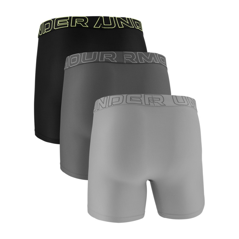 Męska bielizna treningowa (3-pack) Under Armour M UA Perf Tech Mesh 6in - szara