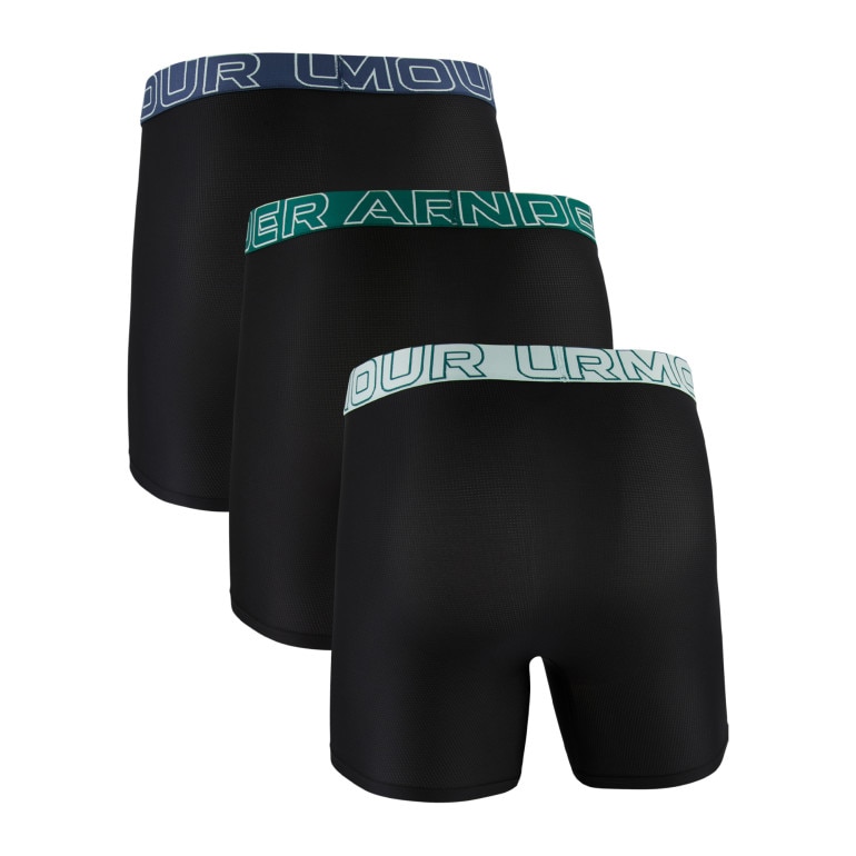 Męska bielizna treningowa (3-pack) Under Armour M UA Perf Tech Mesh 6in - czarna