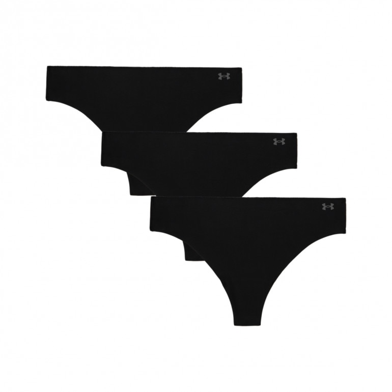 Damska bielizna treningowa (3-pack) Under Armour UA Pure Stretch NS Thong - czarna