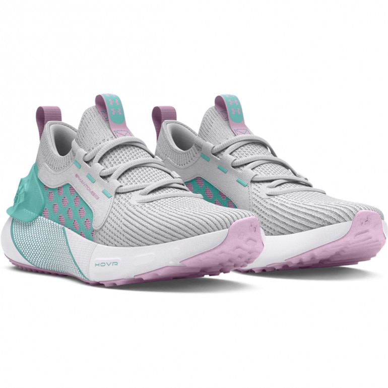 Dziecięce buty do biegania Under Armour UA GS HOVR Phantom 3 SE - szare
