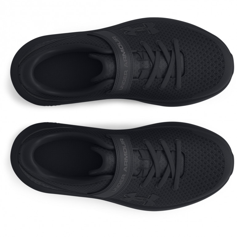 Chłopięce buty do biegania Under Armour UA BPS Surge 4 AC - czarne