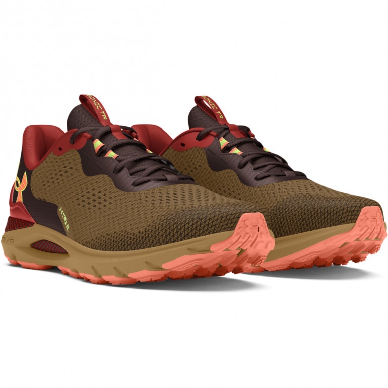 Buty do biegania uniseks Under Armour UA U Sonic Trail - brązowe