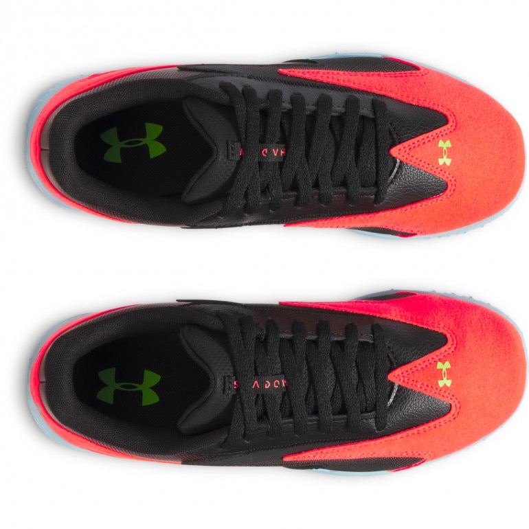 Dziecięce buty do piłki nożnej turfy Under Armour UA U Shadow Turf 3 Junior - czerwone