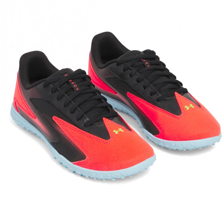 Dziecięce buty do piłki nożnej turfy Under Armour UA U Shadow Turf 3 Junior - czerwone