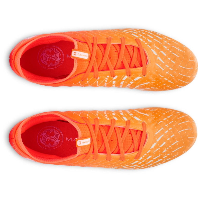 Buty piłkarskie korki uniseks Under Armour UA U Magnetico Select 5 FG - pomarańczowe