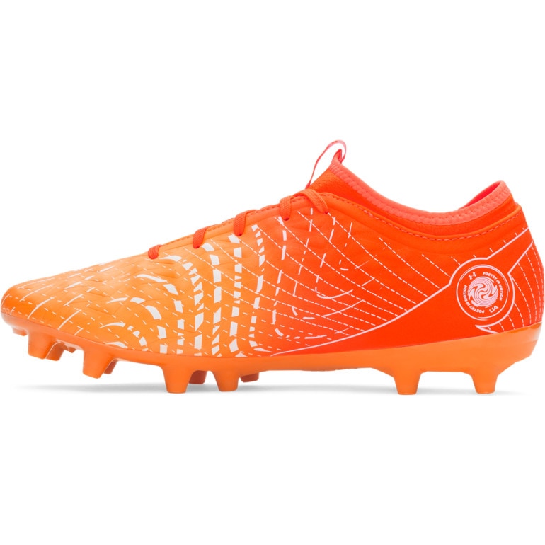 Buty piłkarskie korki uniseks Under Armour UA U Magnetico Select 5 FG - pomarańczowe