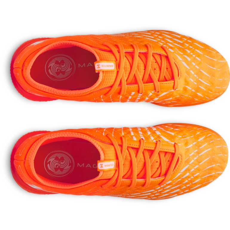 Buty piłkarskie halówki uniseks Under Armour UA Magnetico Select 5 Indoor - pomarańczowe