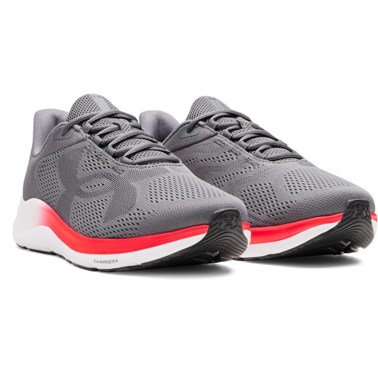 Męskie buty do biegania Under Armour UA Charged Pursuit 4 Big Logo - szare