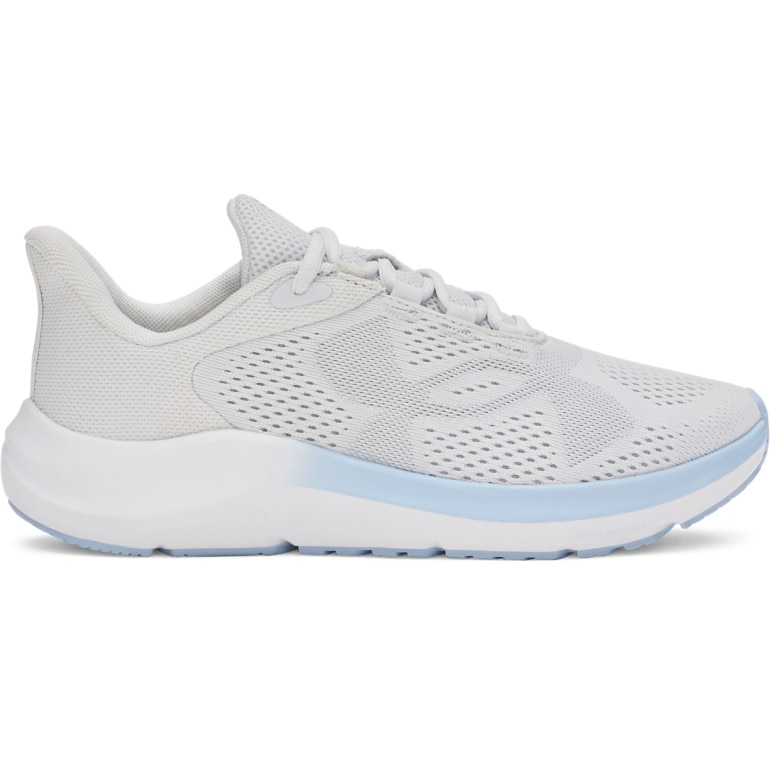Damskie buty do biegania Under Armour UA W Charged Pursuit 4 Big Logo - szare