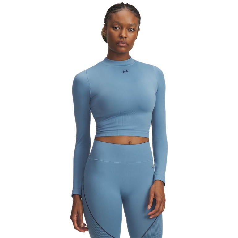 Damski longsleeve treningowy Under Armour UA Vanish Seamless LS - niebieski