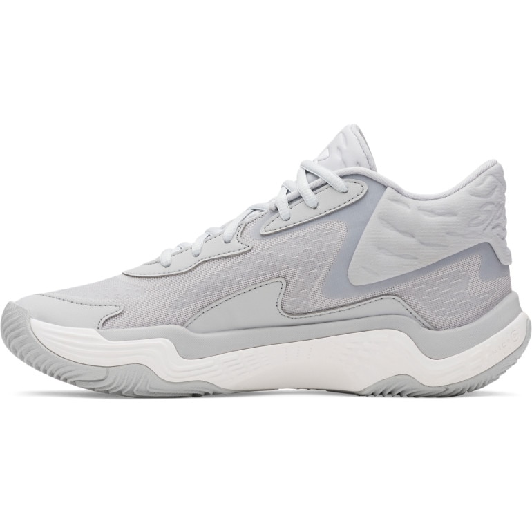 Buty do koszykówki uniseks Under Armour UA Spawn 7 Mid - szare