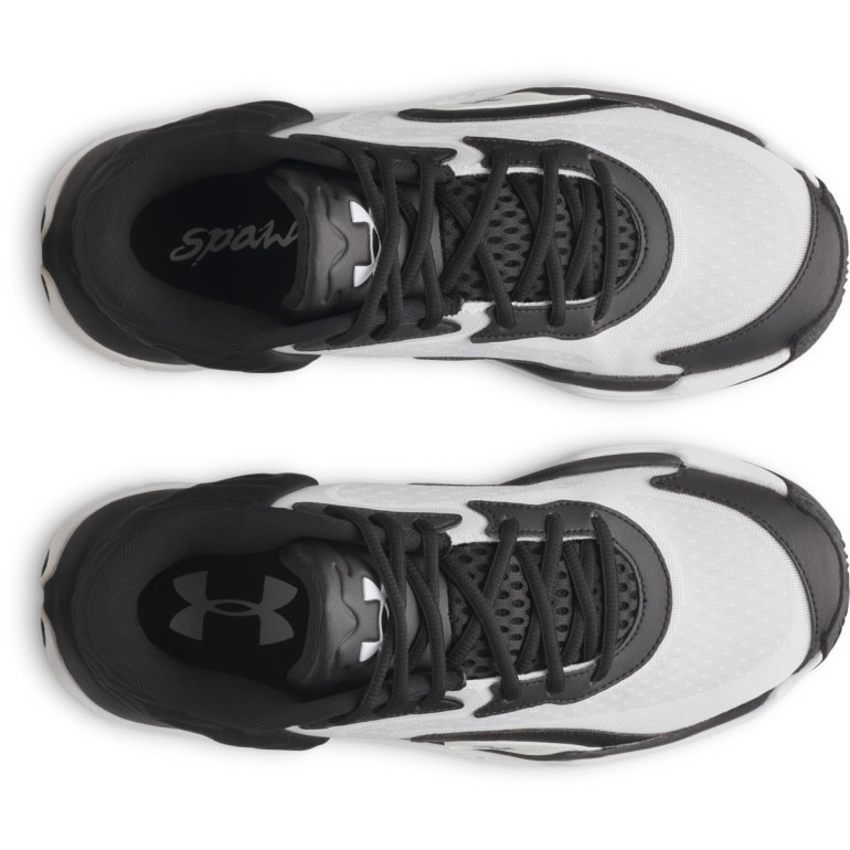 Buty do koszykówki uniseks Under Armour UA Spawn 7 Mid - białe