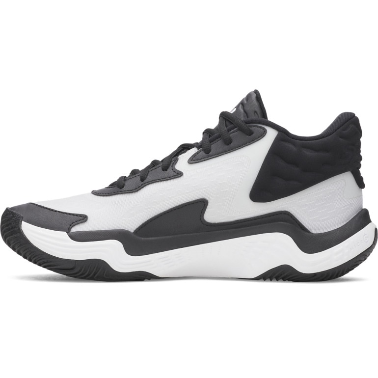 Buty do koszykówki uniseks Under Armour UA Spawn 7 Mid - białe