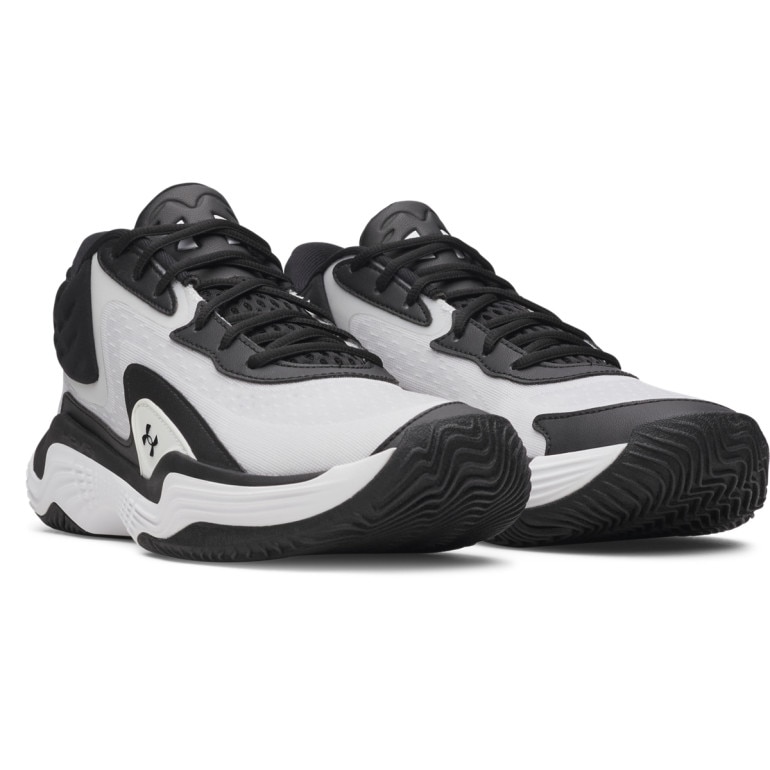 Buty do koszykówki uniseks Under Armour UA Spawn 7 Mid - białe