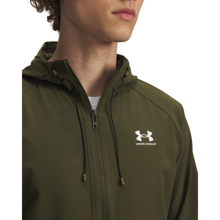 Męska kurtka wiatrówka Under Armour UA Stretch Woven Windbreaker - khaki