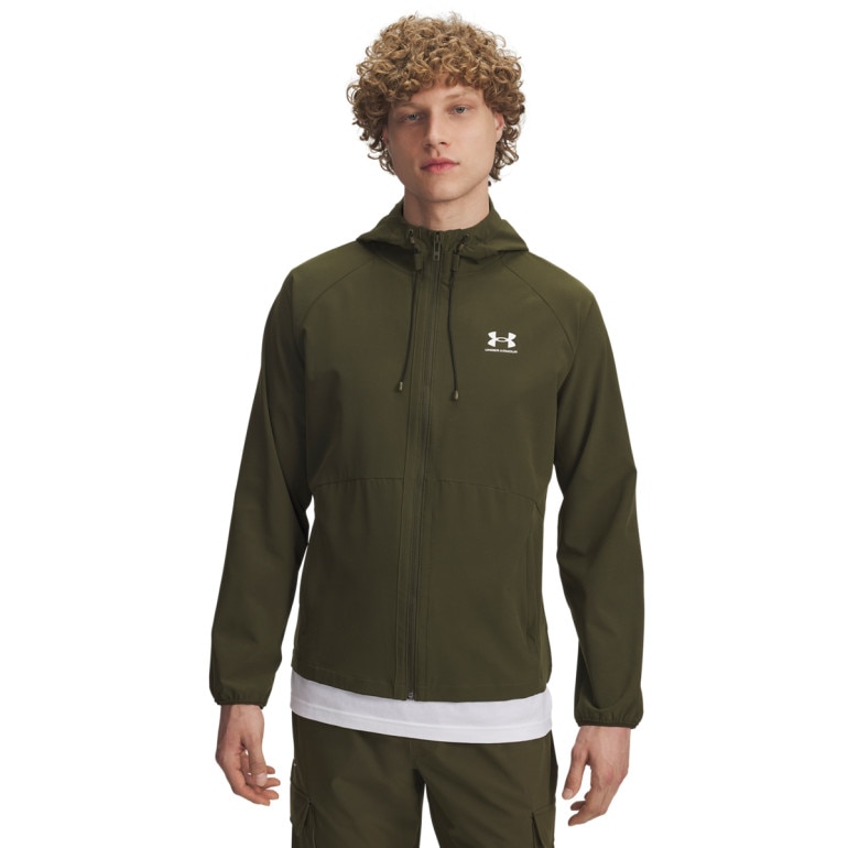 Męska kurtka wiatrówka Under Armour UA Stretch Woven Windbreaker - khaki
