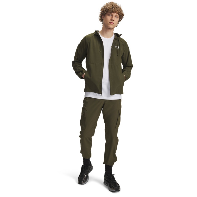 Męska kurtka wiatrówka Under Armour UA Stretch Woven Windbreaker - khaki