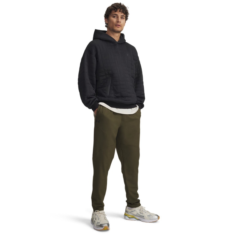 Męskie spodnie treningowe Under Armour UA Unstoppable Tapered Pants - khaki