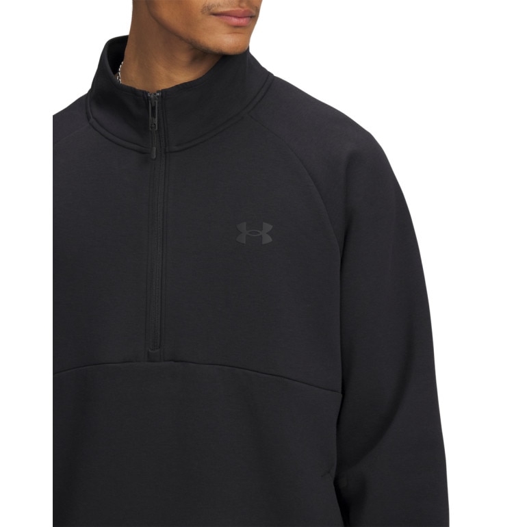 Męska bluza bez kaptura Under Armour UA Unstoppable Flc Half Zip - czarna